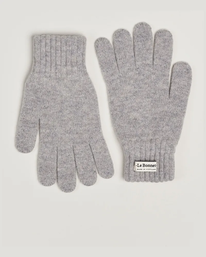 Le Bonnet Merino Wool Gloves Smoke Grau