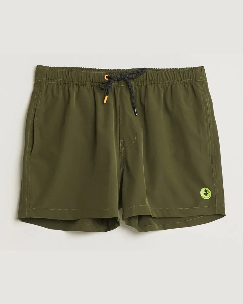 Save The Duck Plain Drawstring Swimshorts Snake Green Grün