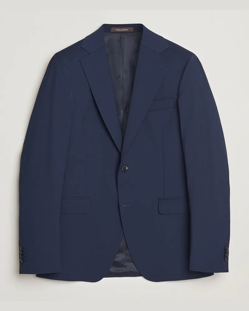 Oscar Jacobson Ego Wool Blend Blazer Navy Blau