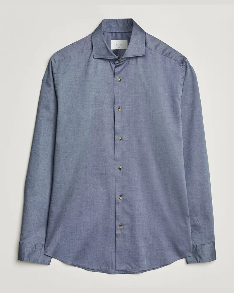 Eton Signature Oxford Shirt Blue Blau