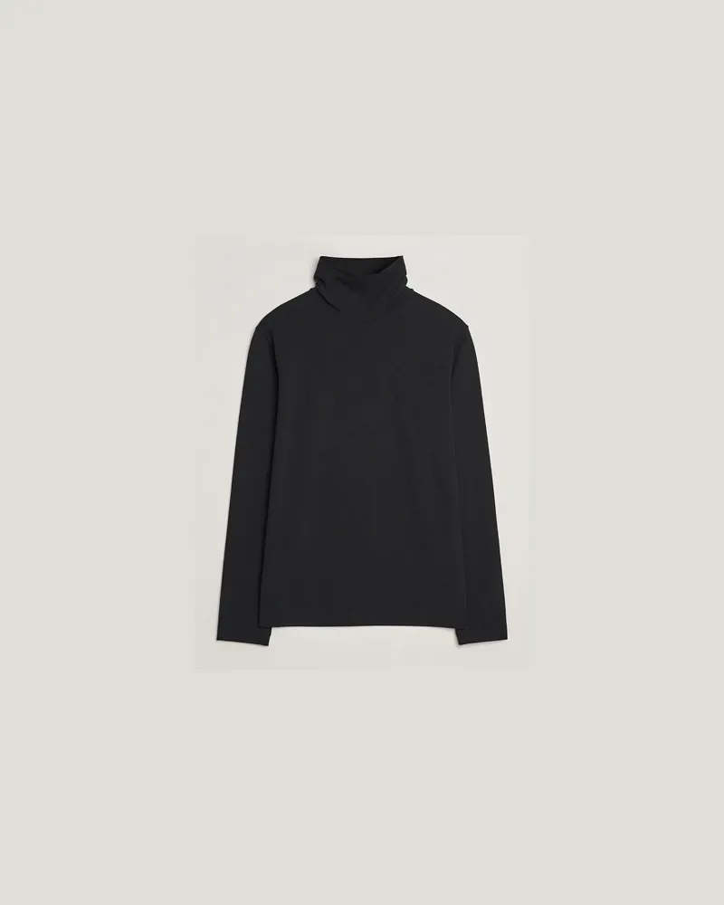 Filippa K Organic Cotton Stretch Turtleneck Black Schwarz