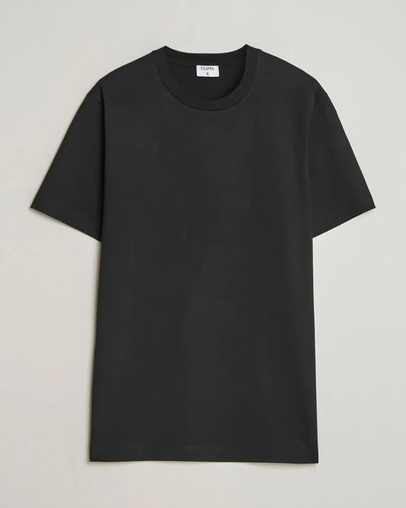Filippa K Filip Crew Neck T-Shirt Black Schwarz