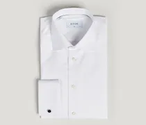 Slim Fit Shirt Double Cuff White