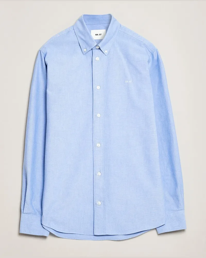 NN 07 Colby Oxford Shirt Light Blue Blau