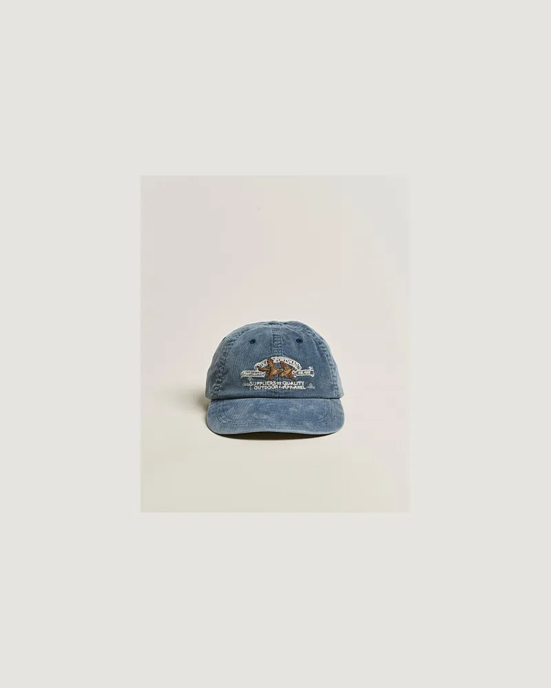 Ralph Lauren Corduroy Bill Cap Faded Navy Blau