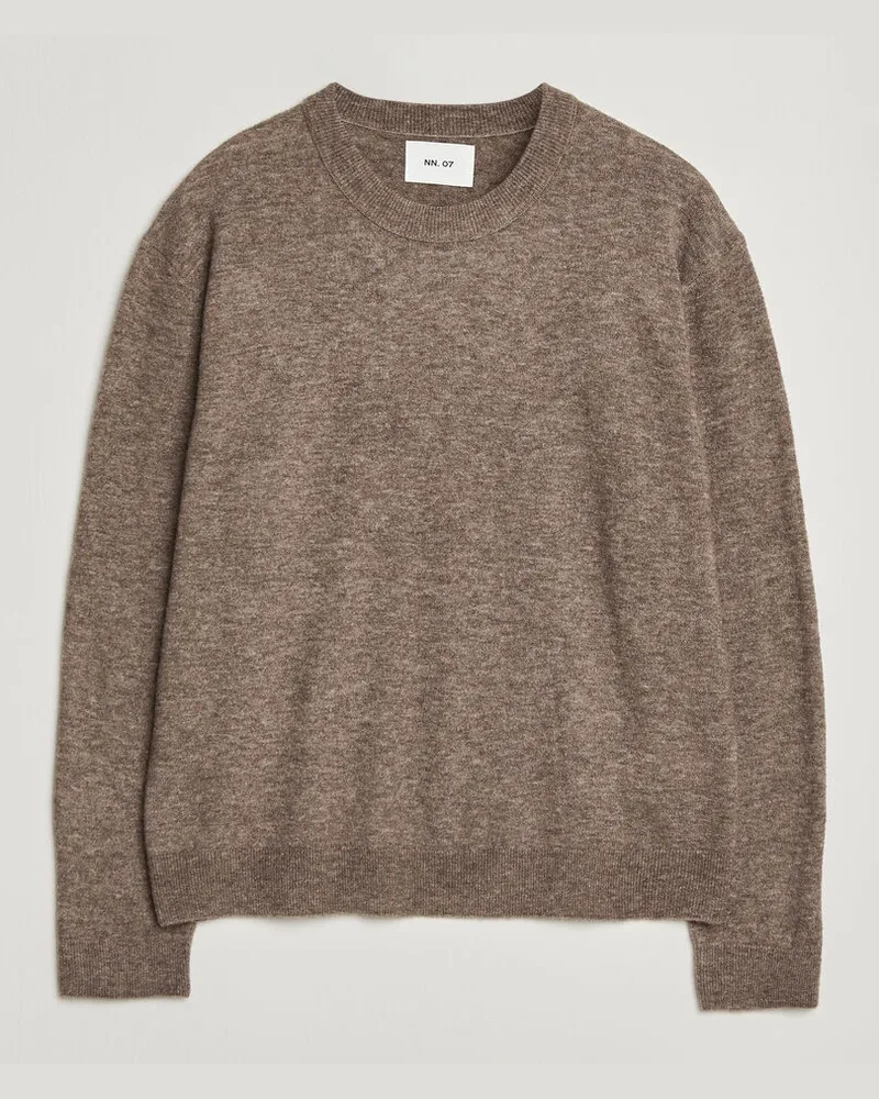 NN 07 Gavin Brushed Wool Knitted Sweater Desert Clay Beige