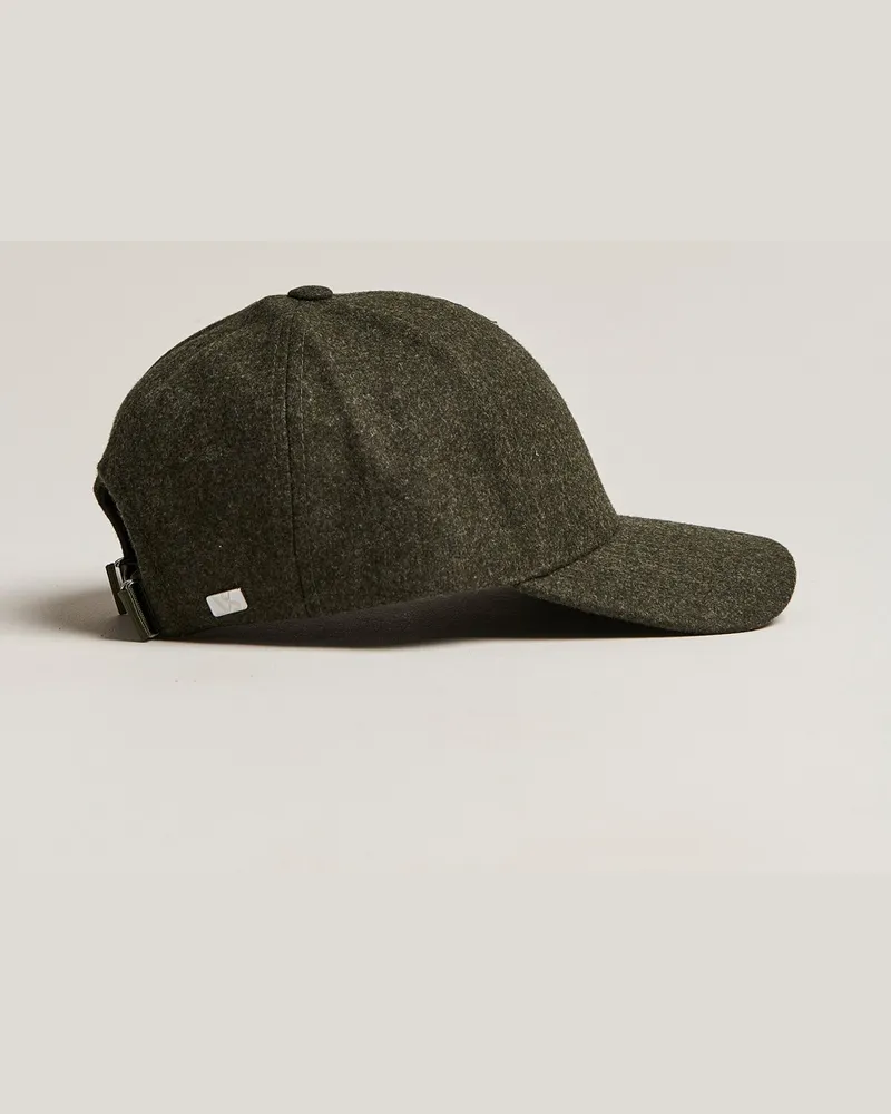 Varsity Headware Flannel Baseball Cap Forest Green Grün