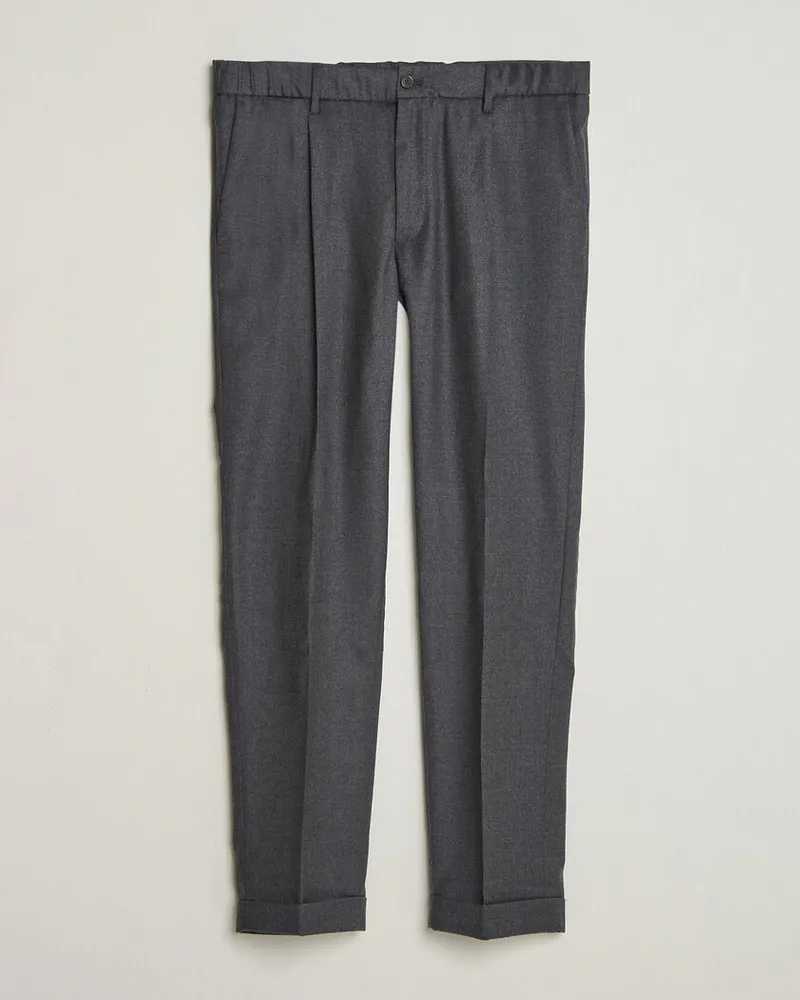 Briglia 1949 Isola Stretch Flannel Trousers Grey Grau