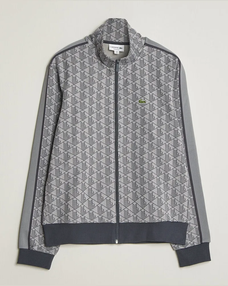 Lacoste Monogram Track Jacket Calluna/Graphite Grau