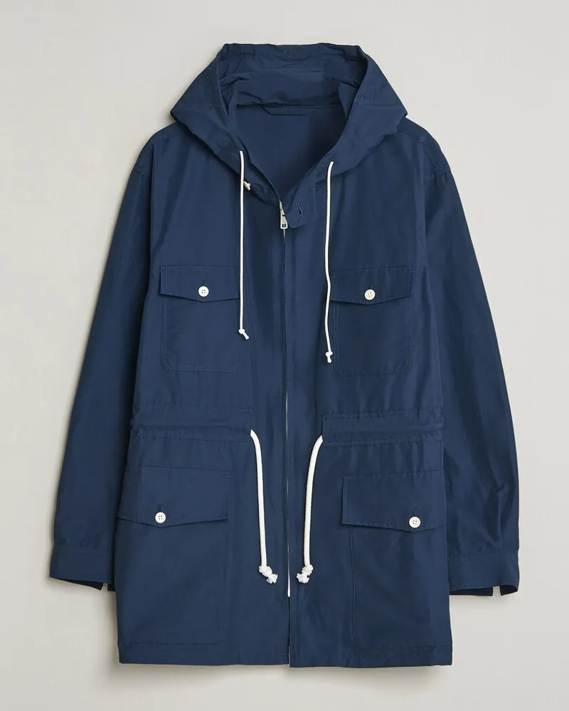 Kamakura Shirts Marine Parka Navy Blau