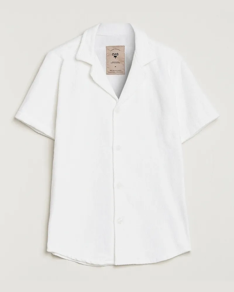OAS Terry Cuba Short Sleeve Shirt White Weiß