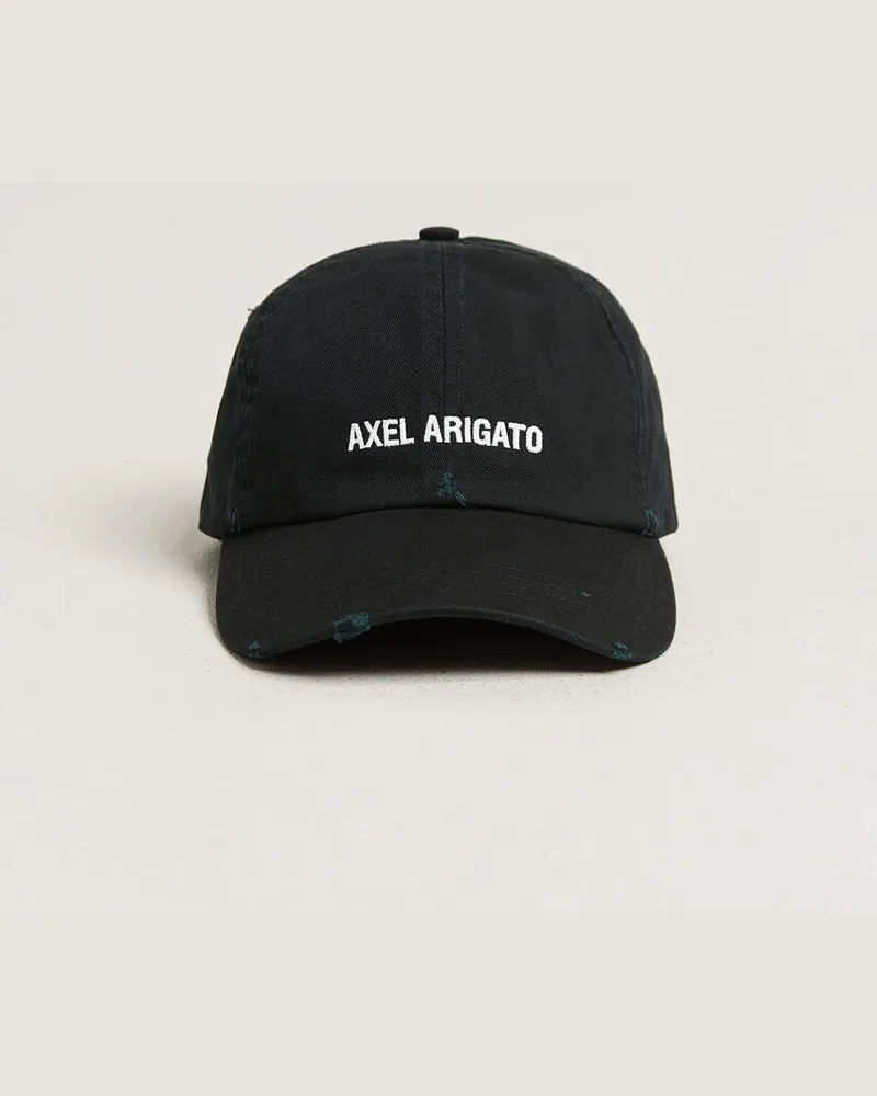 Axel Arigato AA Logo Cap Washed Black Schwarz