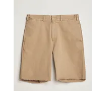Cut Off Twill Baumwoll Shorts