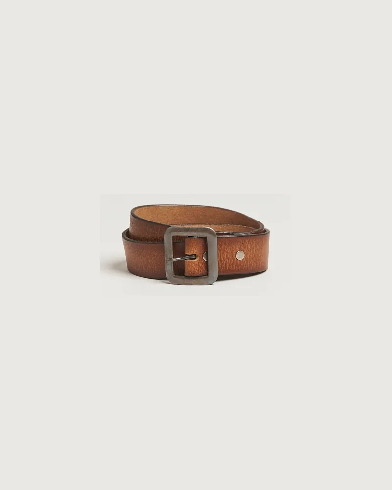 RRL Burling Belt Mid Brown Braun