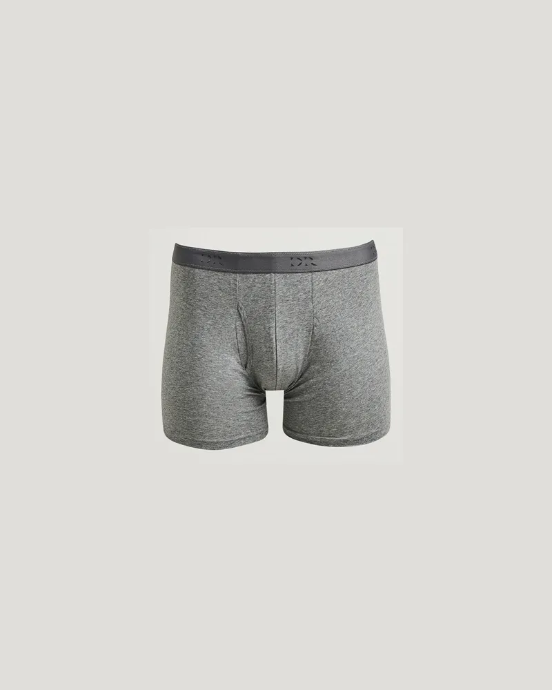 Derek Rose Pima Cotton Stretch Trunk Charcoal Grau