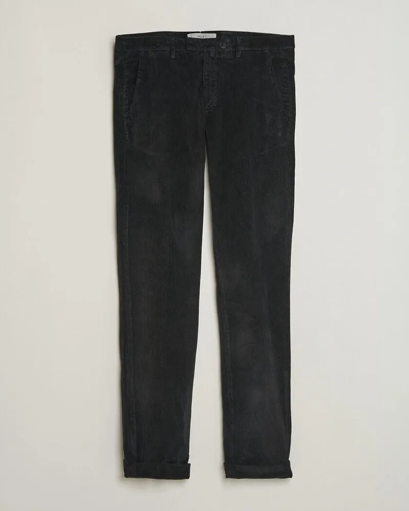 Briglia 1949 Slim Fit Corduroy Trousers Black Schwarz