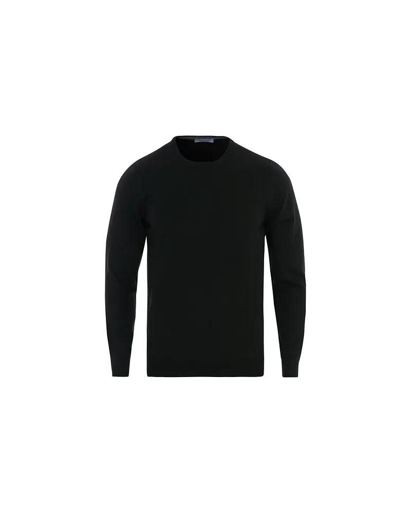 Gran Sasso Merino Fashion Fit Rundhalspullover Black Schwarz