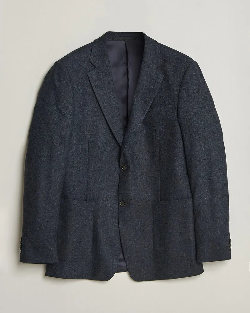 Tiger of Sweden Justin Wool Flannel Suit Blazer Midnight Blue Blau
