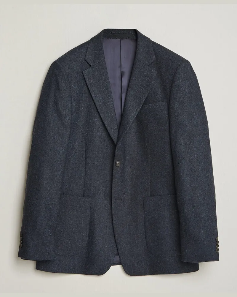 Tiger of Sweden Justin Wool Flannel Suit Blazer Midnight Blue Blau