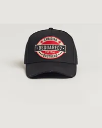 Dsquared2 Brothers Logo Baseball Cap Black Schwarz