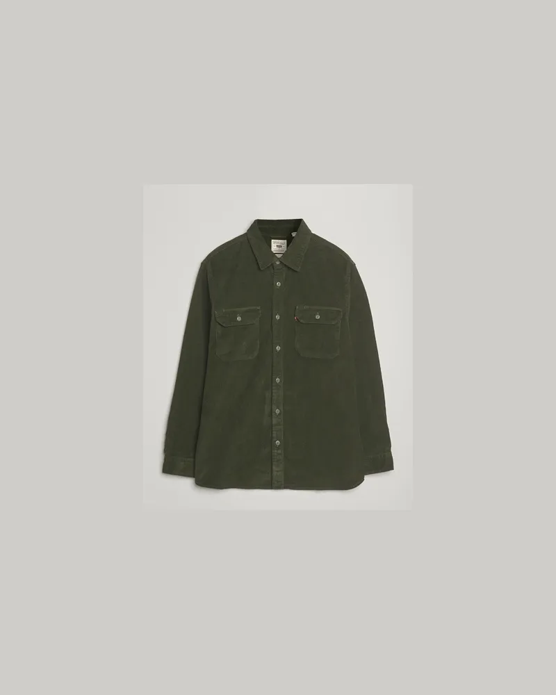 Levi's Levi Jackson Corduroy Worker Shirt Dark Green Grün