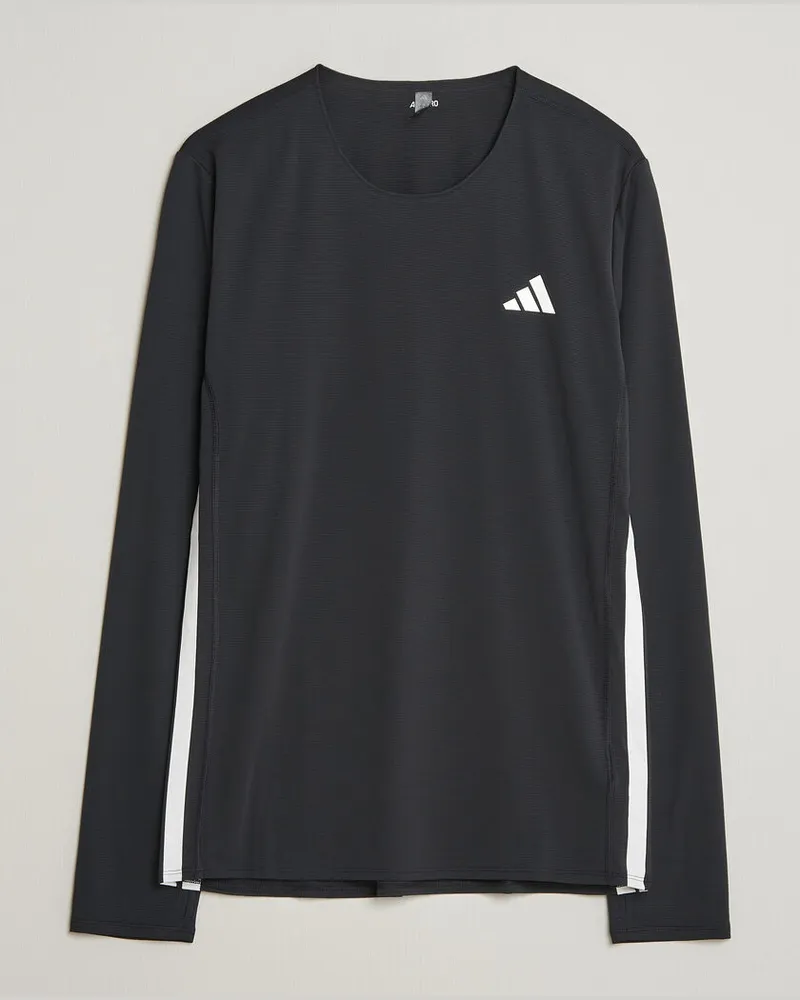 adidas ADIZERO Running Long Sleeve T-Shirt Black Schwarz