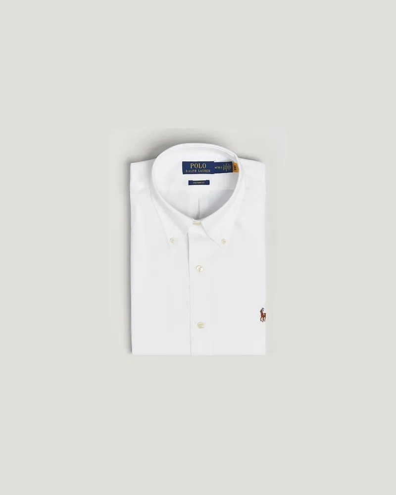 Ralph Lauren Custom Fit Oxford Dress Shirt White Weiß