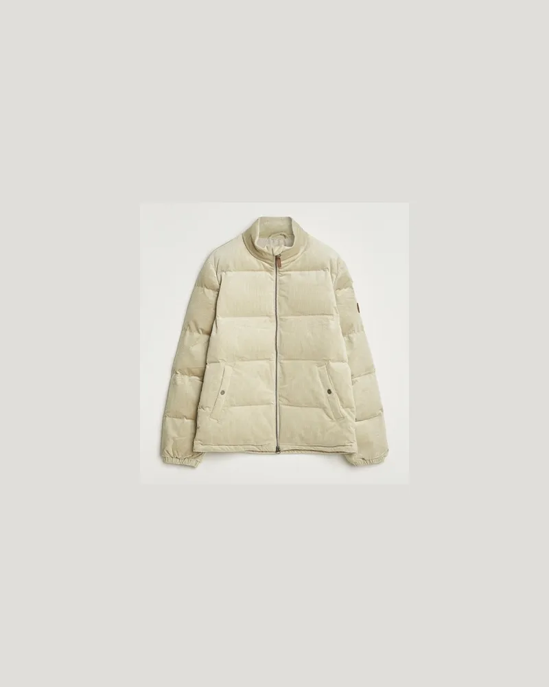 Gant Corduroy Down Puffer Jacker Greige Beige