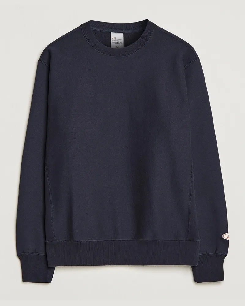 Nudie Jeans Hasse Crew Neck Sweatshirt Navy Blau