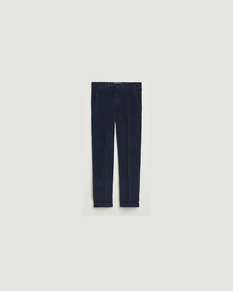 Briglia 1949 Slim Fit Corduroy Trousers Navy Blau