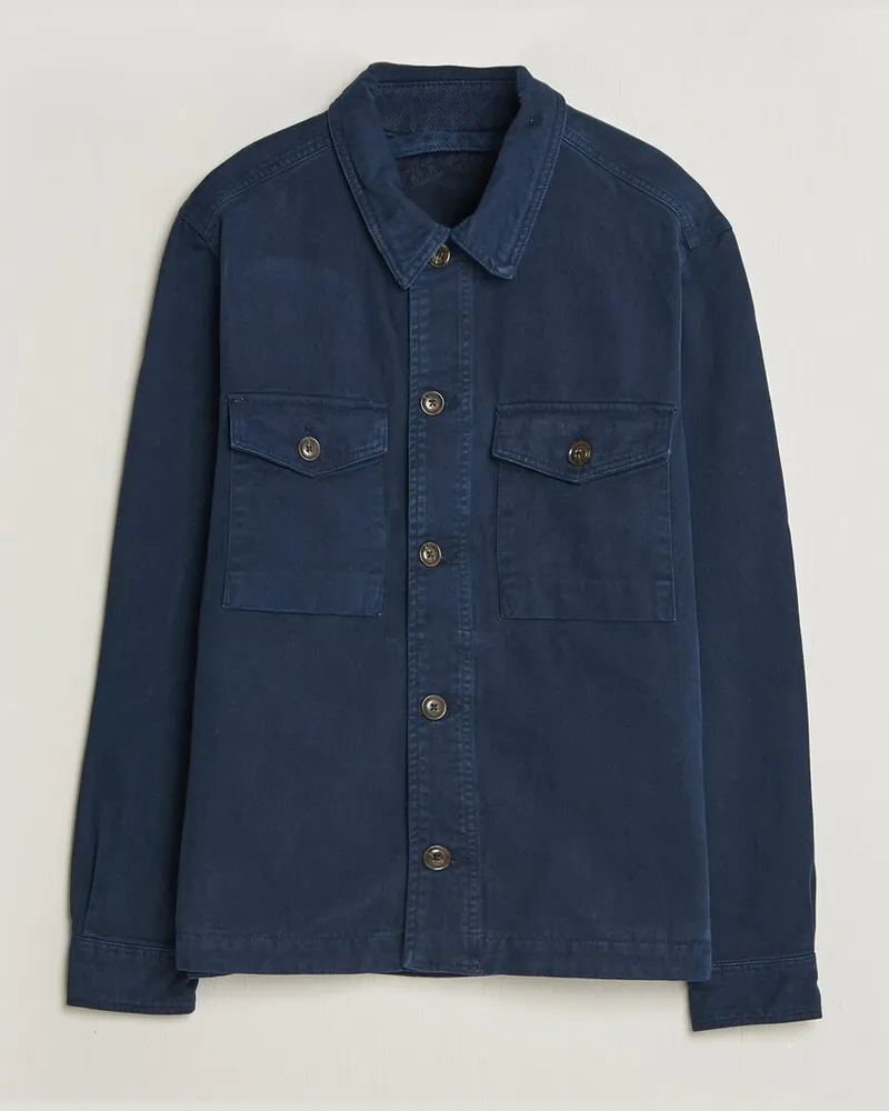 Paul Smith Pocket Overshirt Navy Blau