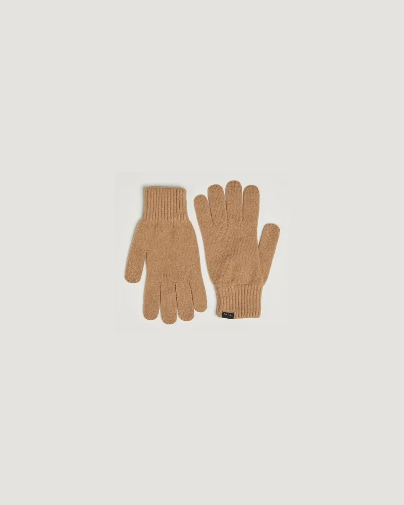 Paul Smith Cashmere Glove Brown Braun