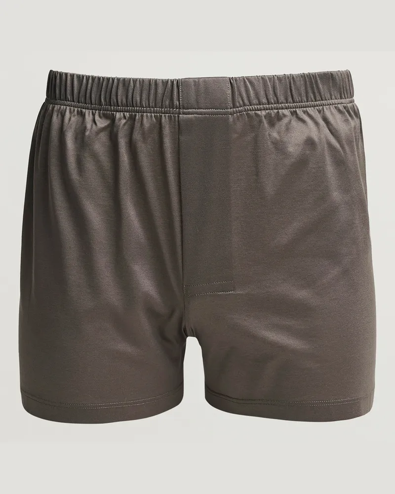 Bresciani Cotton Boxer Brief Grey Grau