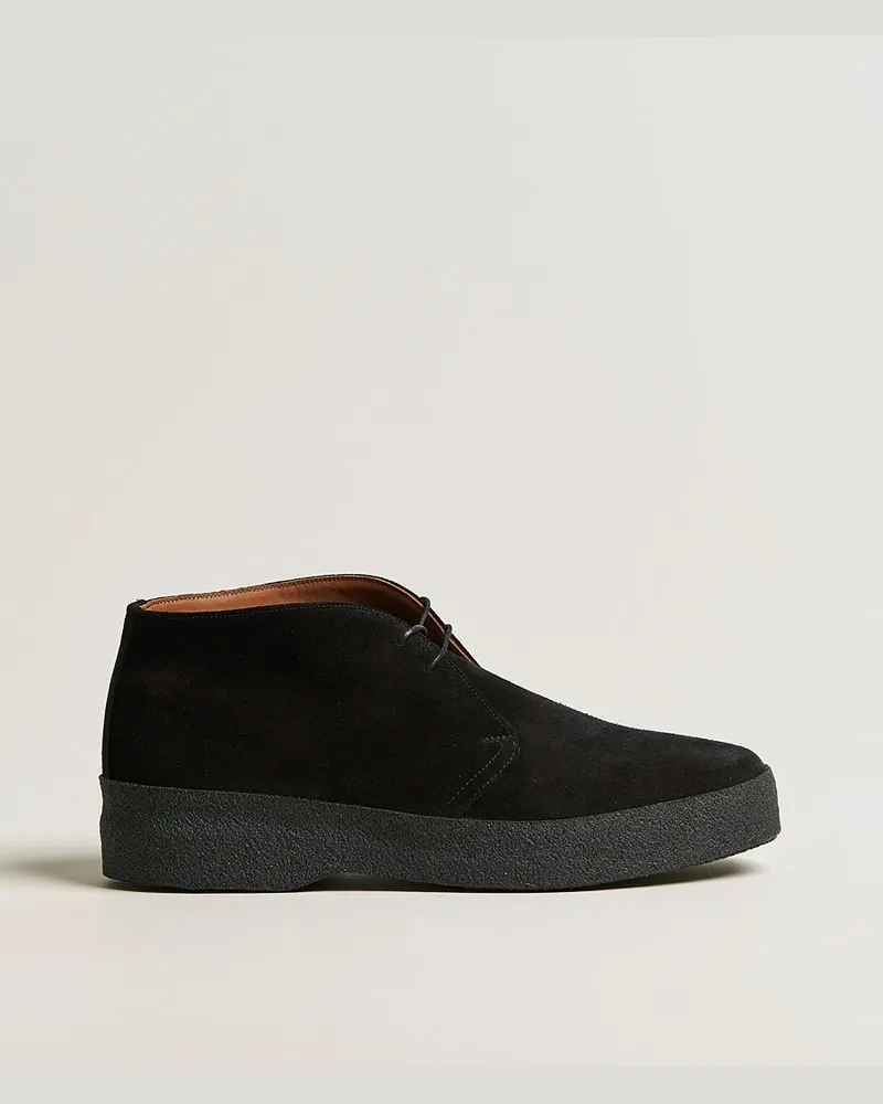 Sanders Sam Chukka Boot Black Suede Schwarz