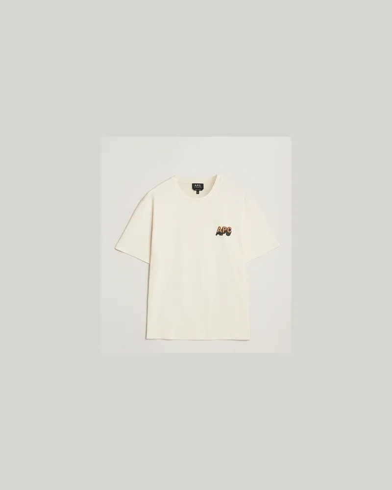 A.P.C. 70 Logo T-Shirt Ecru Beige
