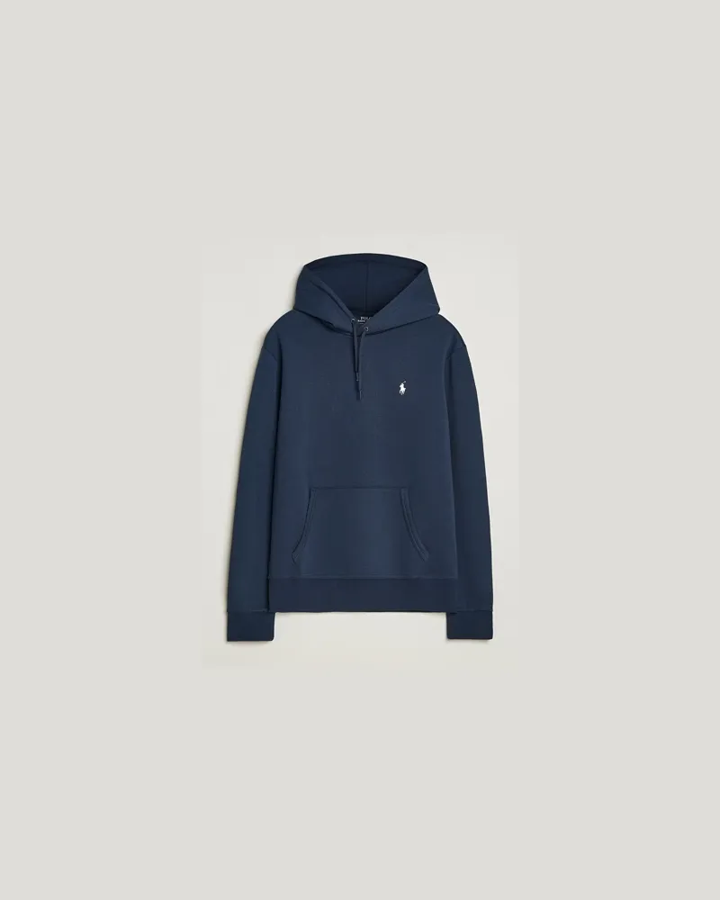 Ralph Lauren Double Knitted Hoodie Aviator Navy Blau