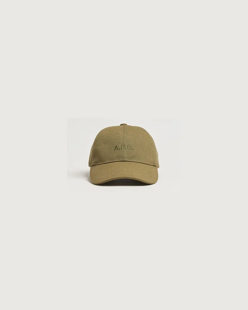 A.P.C. Charlie Baseball Cap Khaki Green Grün