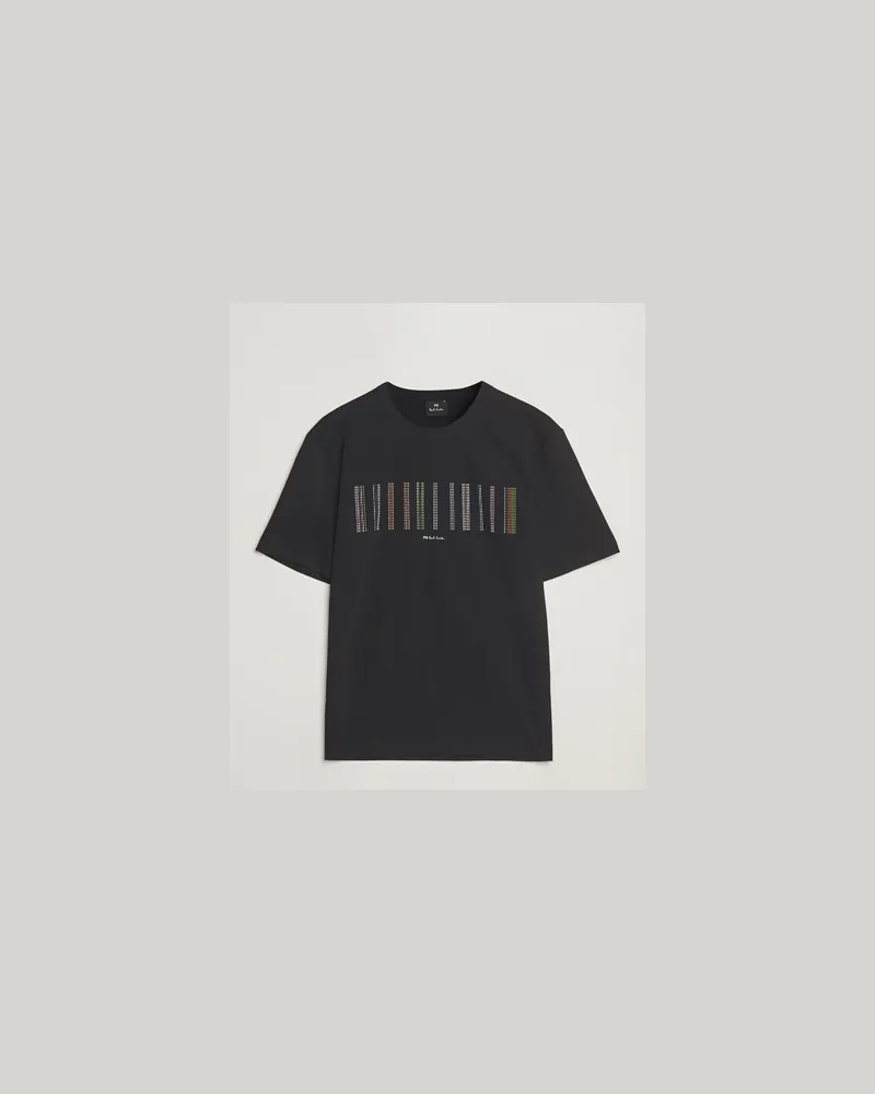 Paul Smith Striped Crew Neck T-Shirt Black Schwarz