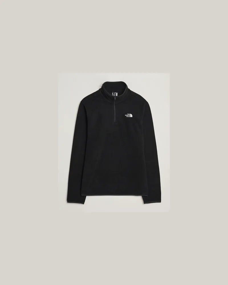 The North Face Glacier Fleece 1/4 Zip Black Schwarz
