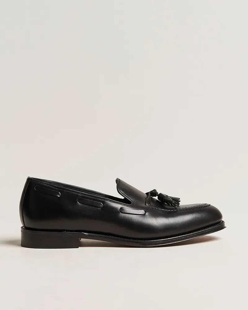 Loake 1880 Russell Tassel Loafer Black Calf Schwarz