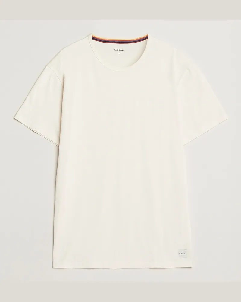 Paul Smith Artist Rib Crew Neck T-Shirt White Weiß