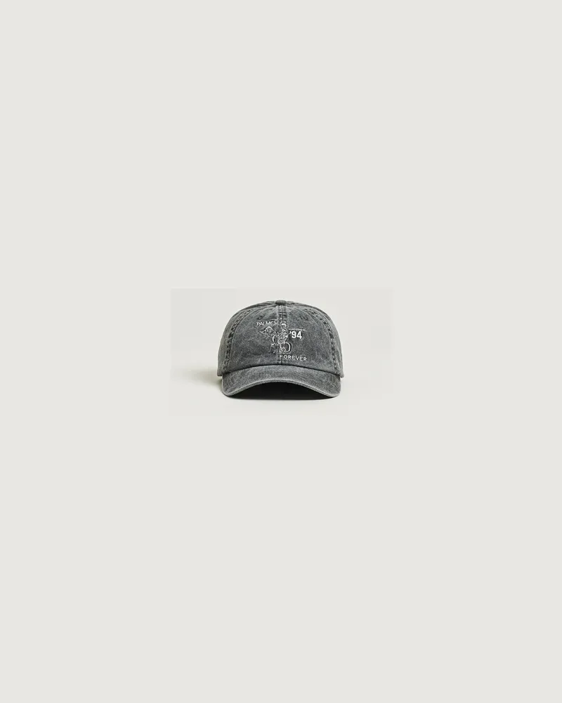 Palmes 6-Panel Cap Charcoal Grau