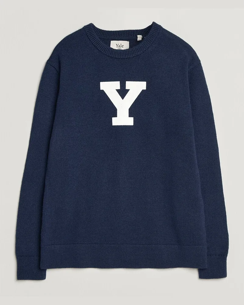 Gant YALE Merino Crew Neck Marine Blau