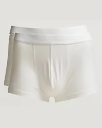 Sunspel 2-Pack Baumwoll Stretch Trunk White Weiß