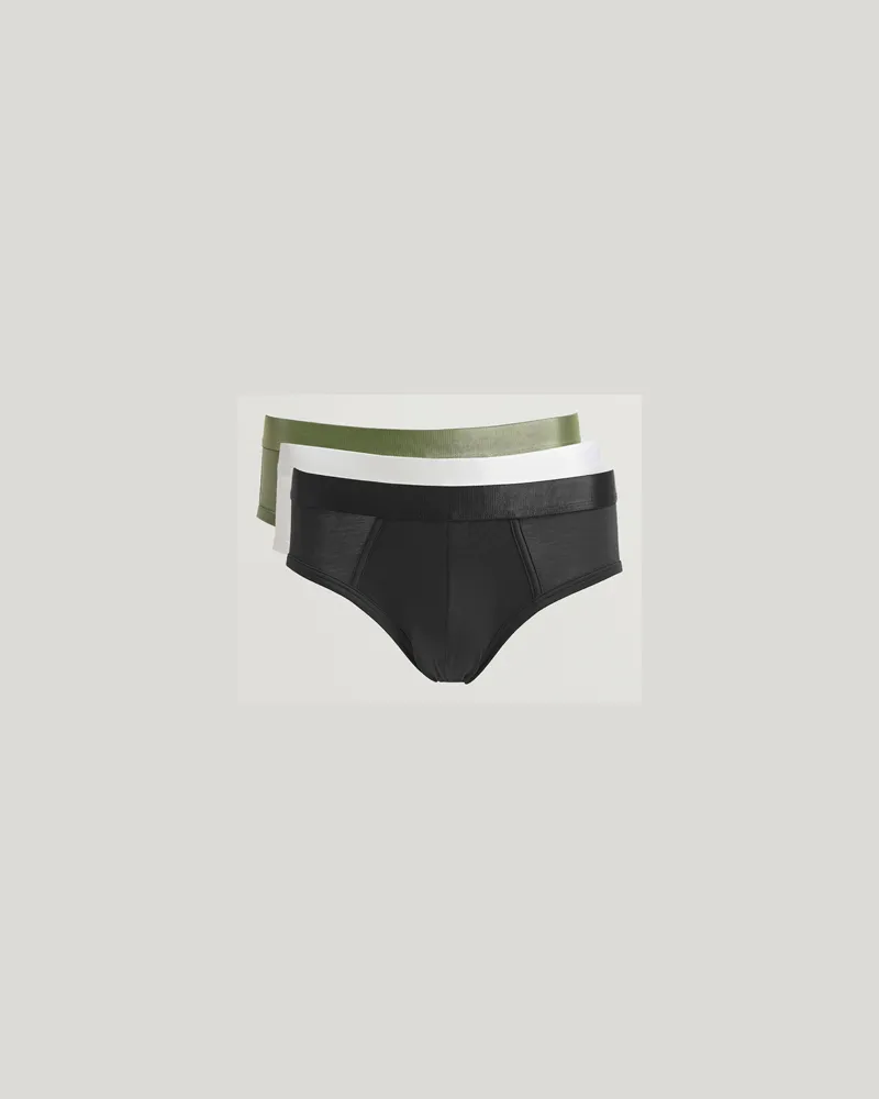 CDLP 3-Pack Y-Brief Black/White/Sage Weiß
