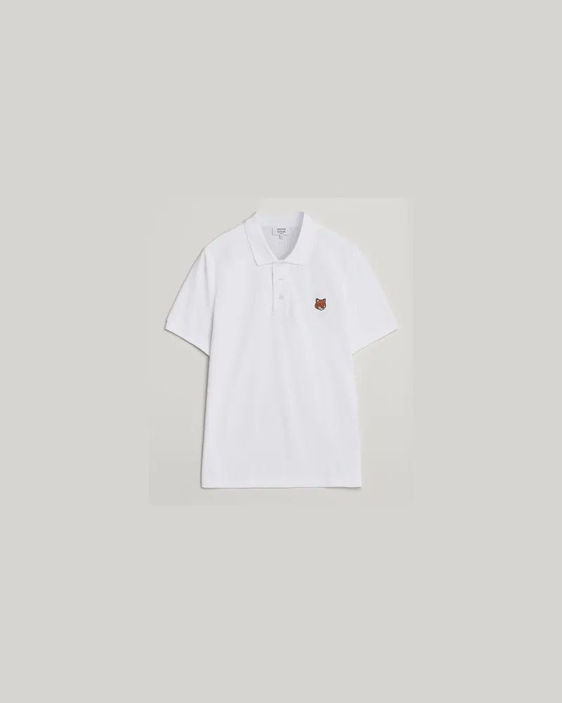 Kitsuné Fox Head Polo White Weiß