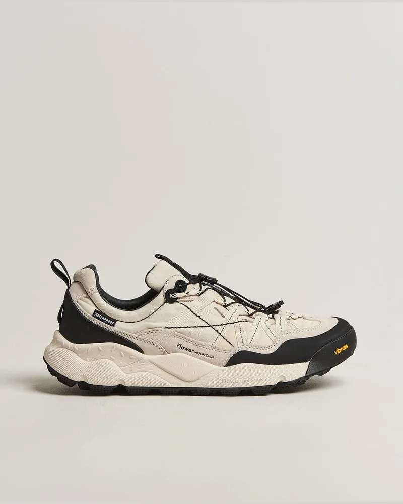Flower MOUNTAIN Iwano 2 Suede/Nylon Trail Sneaker White/Black Weiß