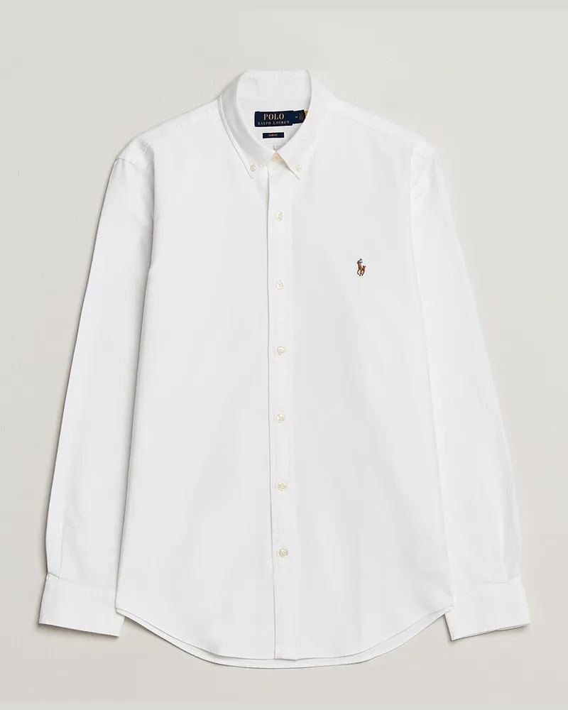 Ralph Lauren Slim Fit Shirt Oxford White Weiß