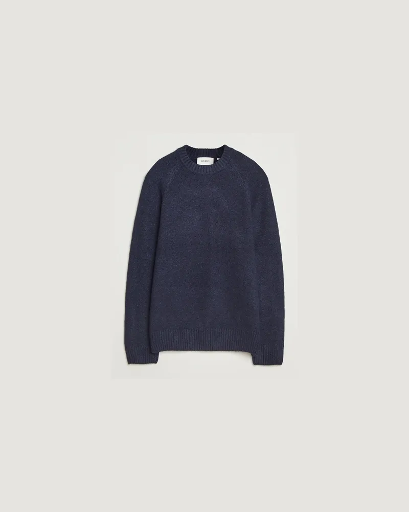 LES DEUX Gillbert Knitted Crewneck Dark Navy Blau