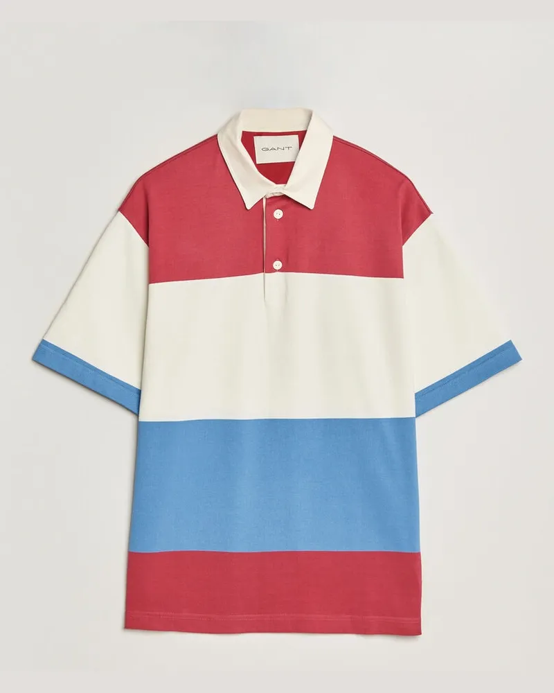 Gant Striped Short Sleeve Rugger Multi Mehrfarbig
